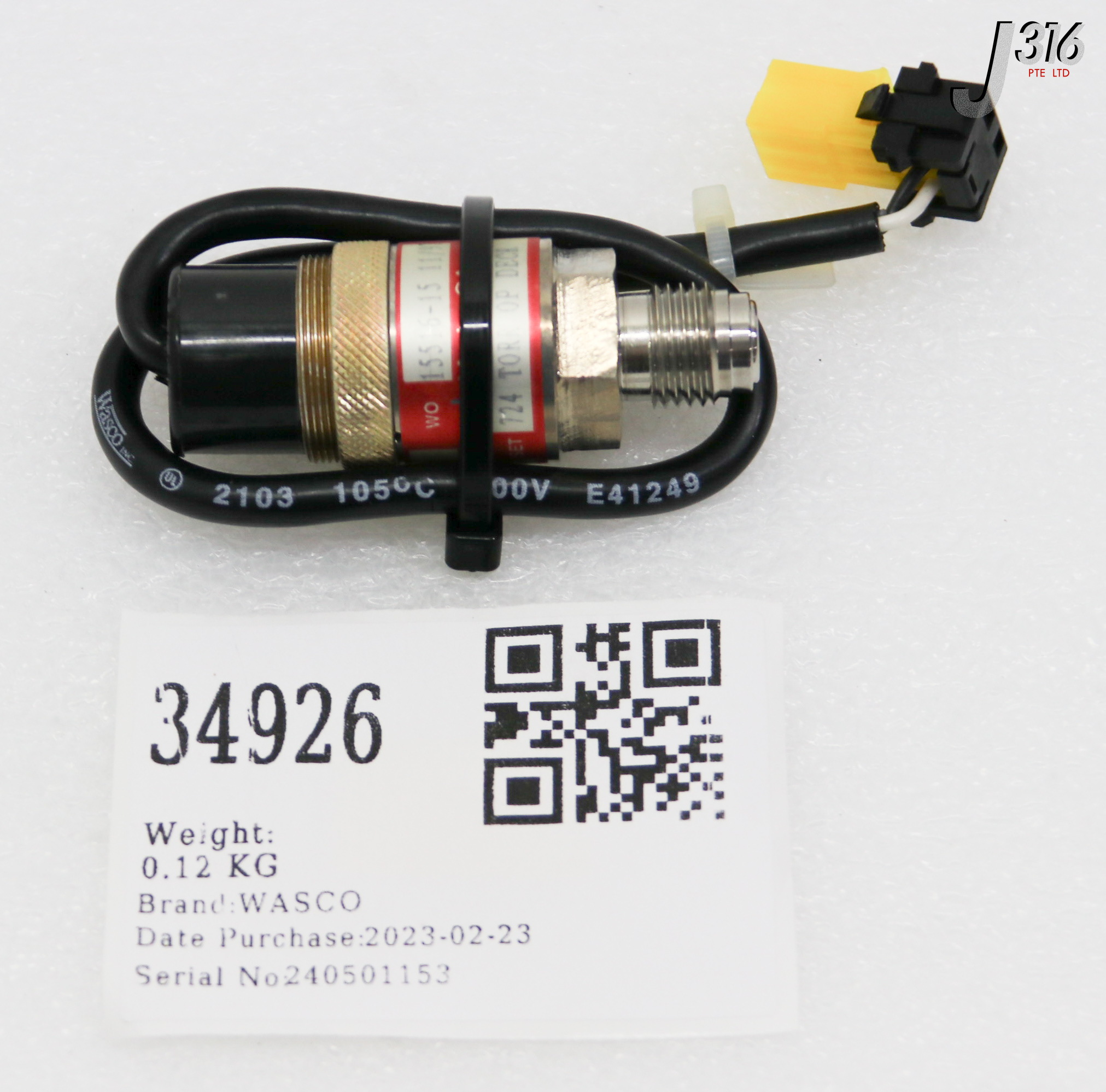 34926 WASCO VACUUM SWITCH SV129-31W2A-X/6529 | eBay
